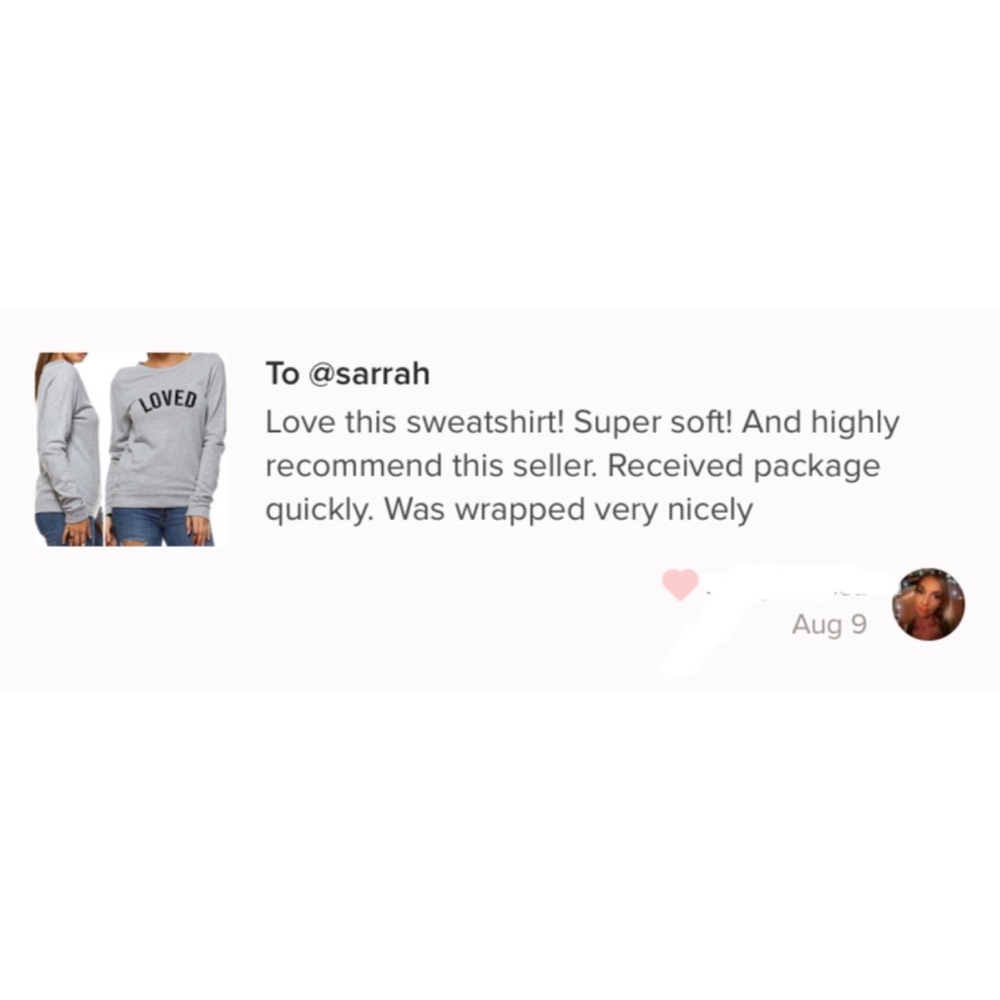 Last 1 M Cozy Loved Graphic Sweatshirt - Picture 2 of 4